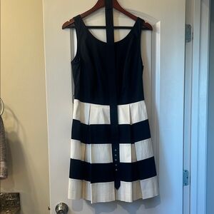 Banana Republic Navy & Cream Striped Dress